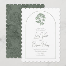 AFETO | Convite de casamento com recorte rendilhad