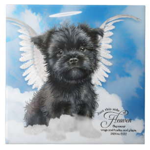 Affenpinscher Angel Dog Memorial Personalizado Pet