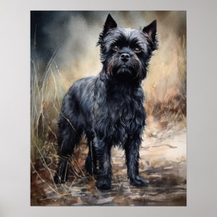 Affenpinscher Dog Art Impressão