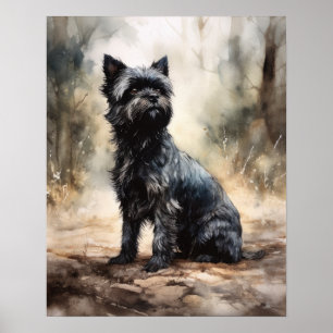 Affenpinscher Dog Art Impressão