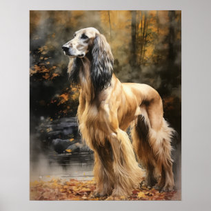 Afghan Hound Art Impressão Poster