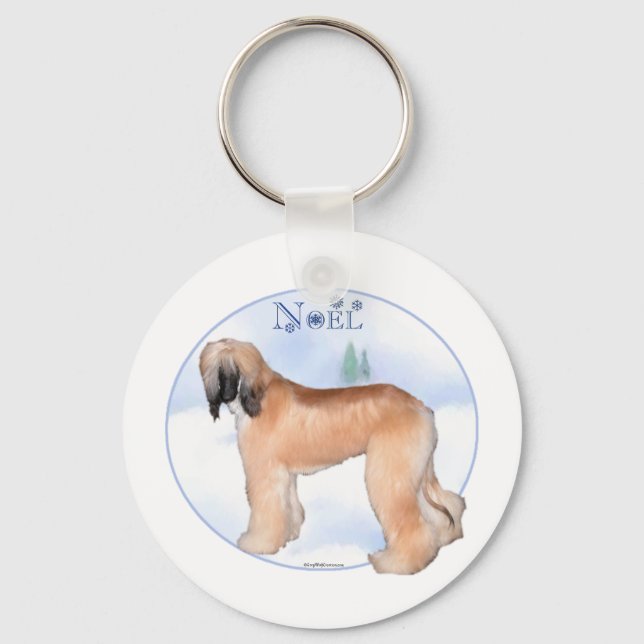 Afghan Hound Noel - Chaveiro (Frente)