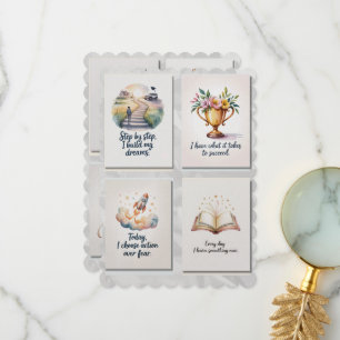 Afirmação de Cartões de Positividade com 8 Cotação