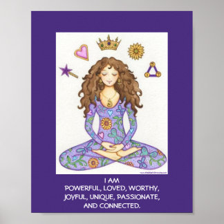 Afirmação "I AM" Impressão 8x10