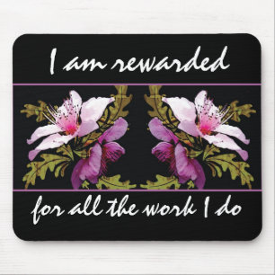 Afirmação Mousepad inspirador da abundância