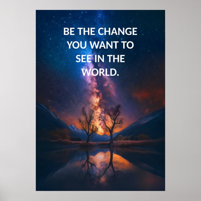 Afirmação Positiva - Poster de Citação de Esperanç (Frente)