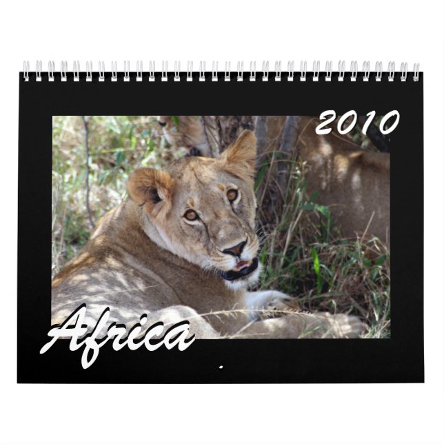 África 2010 Calendário de 15 meses (Capa)