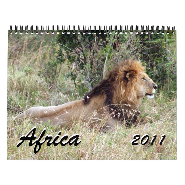 África 2011 calendário de 15 meses (Capa)