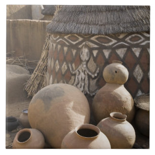 África, África Ocidental, Gana, Sirigu. artesana