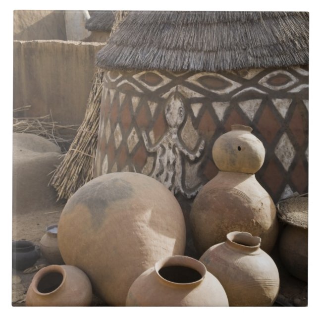 África, África Ocidental, Gana, Sirigu. artesanato (Frente)