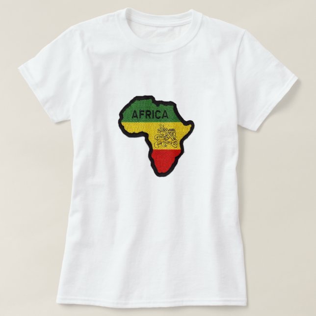 África - Camisa T (Frente do Design)