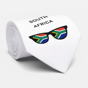 África do Sul Mostra texto personalizado e gravata