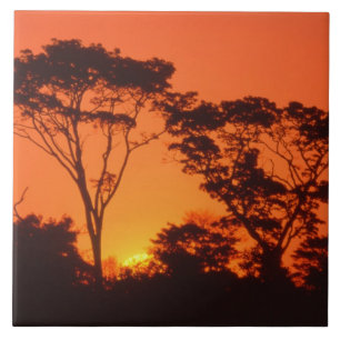 África do Sul. Pôr do sol africano.