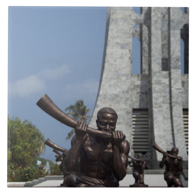 África, Gana, Acra. Mausoléu de Nkrumah, final 2 (Frente)