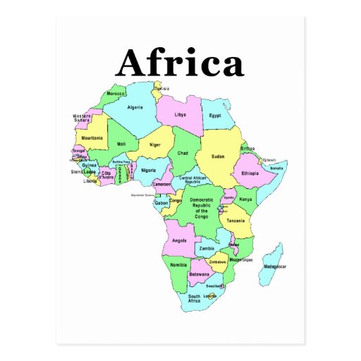 Mapa Da Africa Regioes 