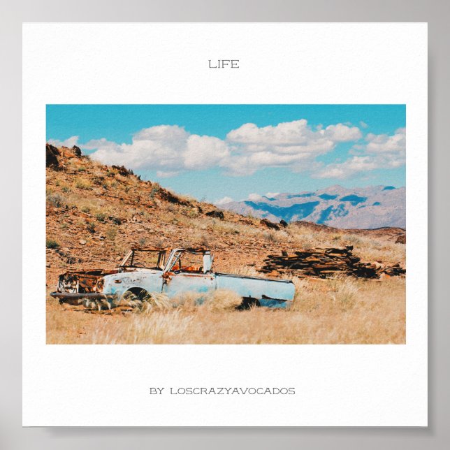 Africa Savannah Grass Car Mounts Life Poster (Frente)