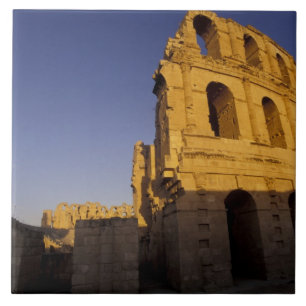 África, Tunísia, El Jem. Ruínas de um Romano