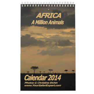 ÁFRICA - Um Milhão de Animais Calendário 2014 Solt