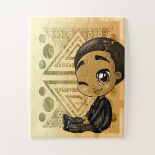 African American Kid 11" x 14", 30 Quebra-cabeça