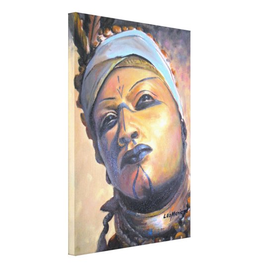 AFRICAN DANCER by Leomariano artist Impressão Em Tela