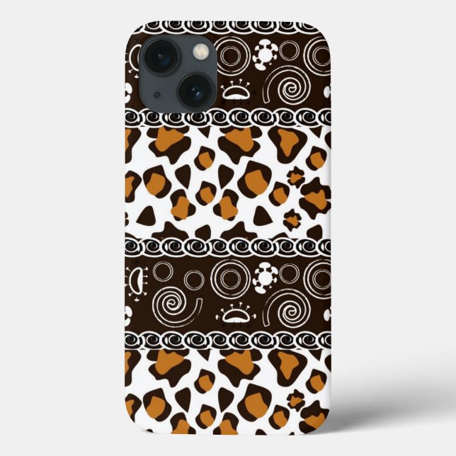 African print with cheetah skin pattern (Verso)