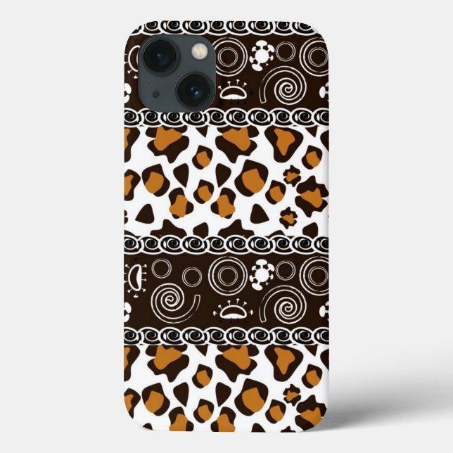 African print with cheetah skin pattern (Verso)