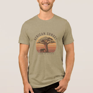 African Sunset Baobab Tree Vintage Streetwear 