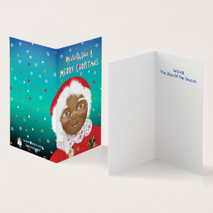 Afro-americana Sra. Claus Natal