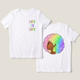 afro arco-íris amor LGBTQ é amor orgulho garota ne