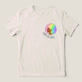 afro arco-íris amor LGBTQ é amor orgulho garota ne