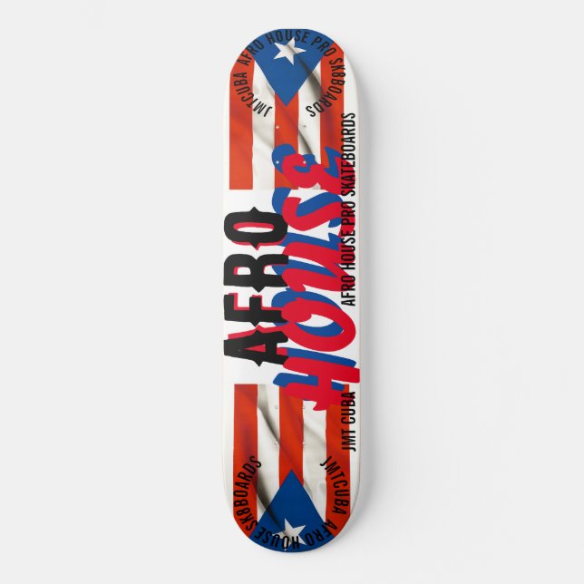AFRO HOUSE 8, 1/4", skateboard Deck (Frente)