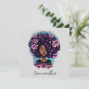 Afro-Mulher Floral