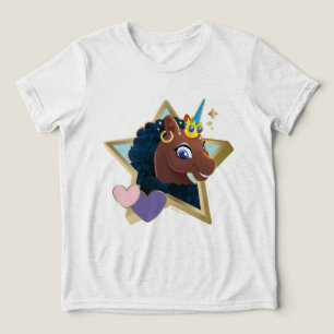 Afro Unicorn Magical Star