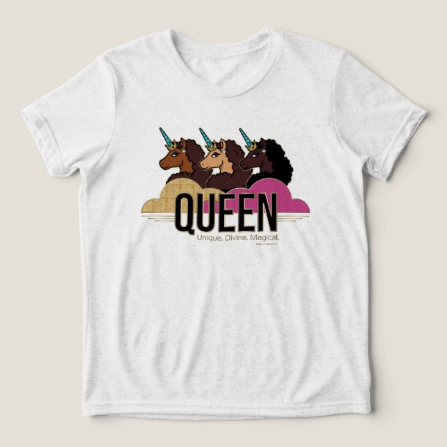 Afro Unicorn Queen Trio Design (Design frontal)