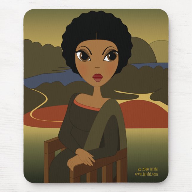 Afro'na Lisa Mousepad (Frente)