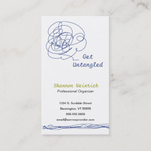 Afrouxe o cartão de visita 2 da arte do Scribble