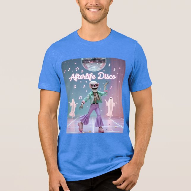 Afterlife Disco – Dança Esqueleto Groovy em Pastel (Frente)