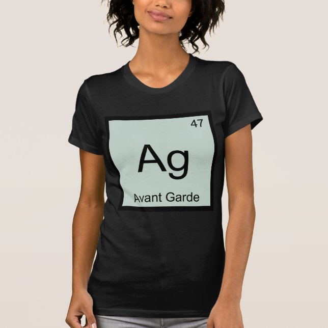 Ag - Camiseta com Símbolo do Elemento Químico Avan (Frente)