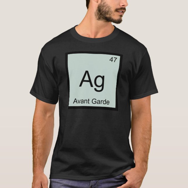 Ag - Camiseta com Símbolo do Elemento Químico Avan (Frente)