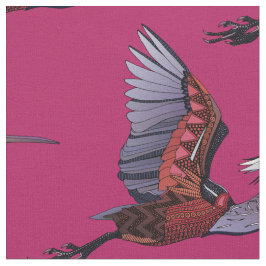 Agami heron cherry tecido
