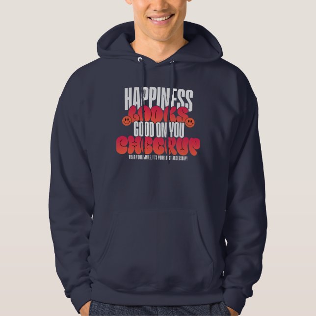 AGasalho com capuz para homens FELIZ  (Frente)