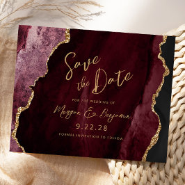 Ágata de Borgonha Econômica Casamento Salve a Data