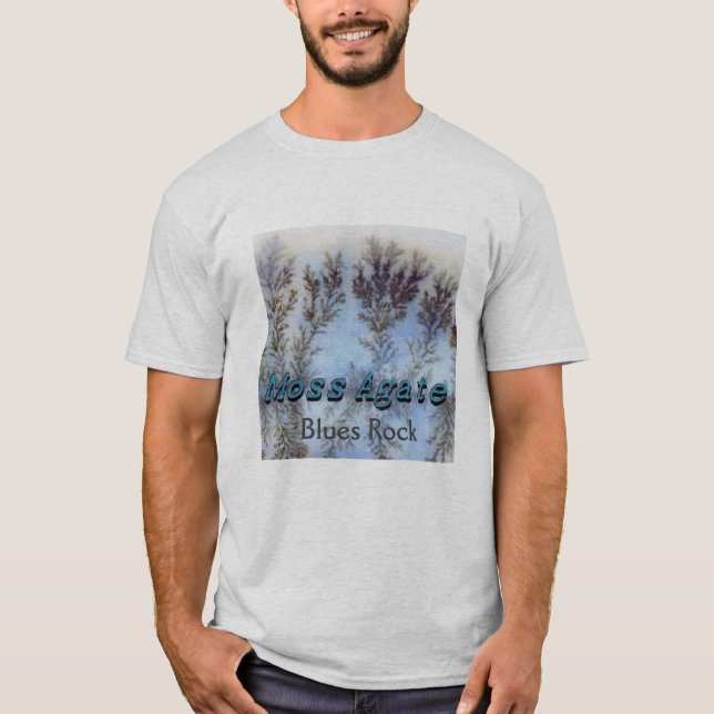 Ágata de musgo - camisa da rocha de azuis (Frente)