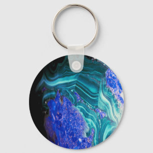 ágata espectacular com opal, chaveiro