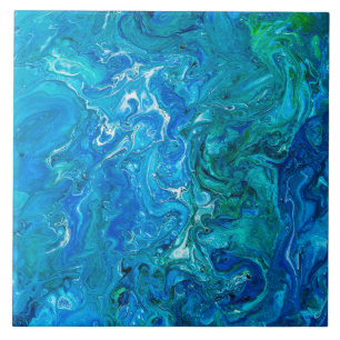 Ágata louca elegante 2 do laço - Aqua azul