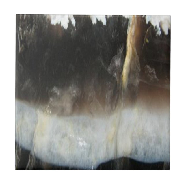 Ágata preta listrada, pedra original legal da (Frente)