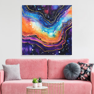 Agate Art Stretch Canvas