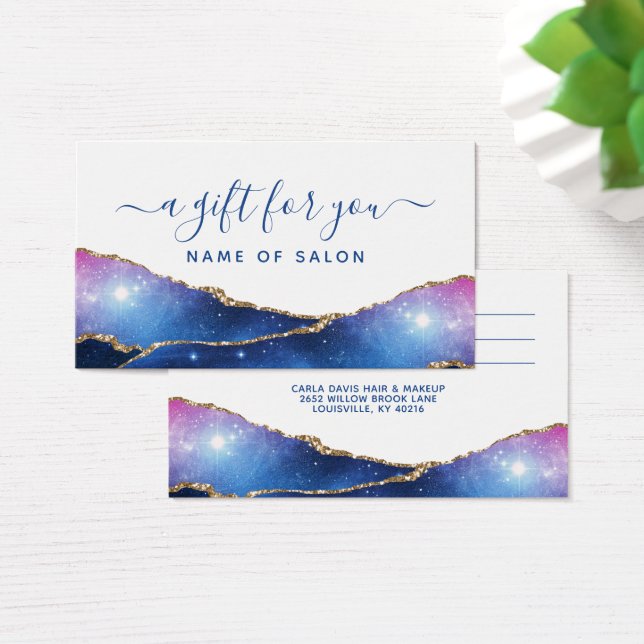 Agate Galaxy Celestial Stars Salon Gift Card (Mesa)