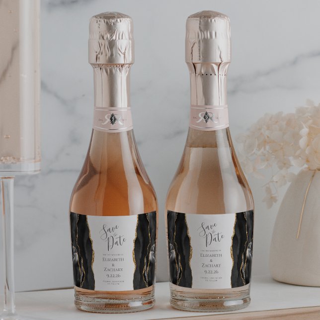 Agate Geode Black Dourado Salvar a Data (Criador carregado)