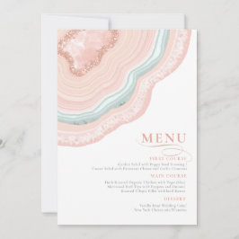 Agate Geode Glitter Wedding Rosa Dourado ID647